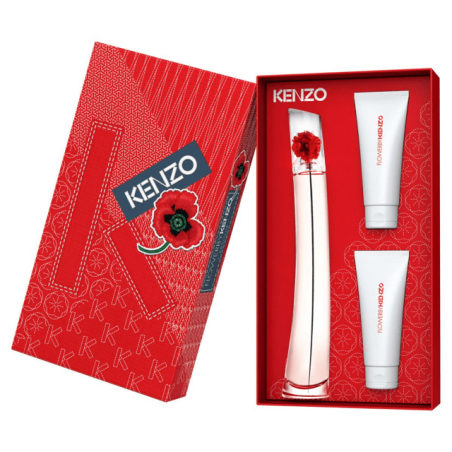 FLOWER BY KENZO EAU DE PARFUM SPRAY 50ML +LEITE CORPORAL 75ML+EAU DE PARFUM EM CREME 20ML