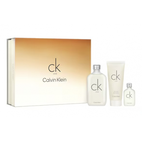 CK ONE EAU DE TOILETTE SPRAY 100ML+GEL DUCHE 100ML+EAU DE TOILETTE SPRAY 15ML